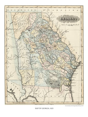 Map of Georgia, 1823